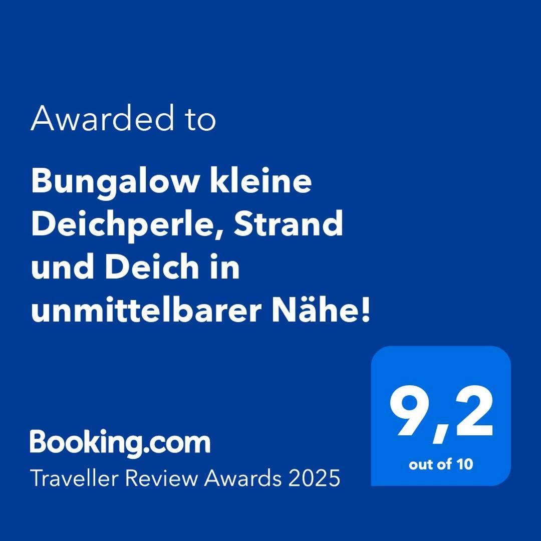Bungalow Kleine Deichperle, Strand Und Deich In Unmittelbarer Naehe! レンメル エクステリア 写真